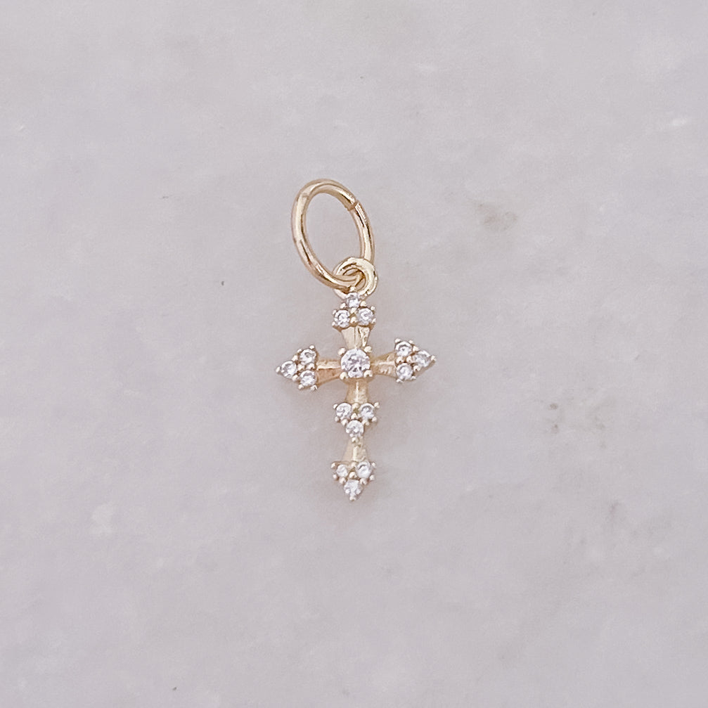 Sparkle Cross - Charm