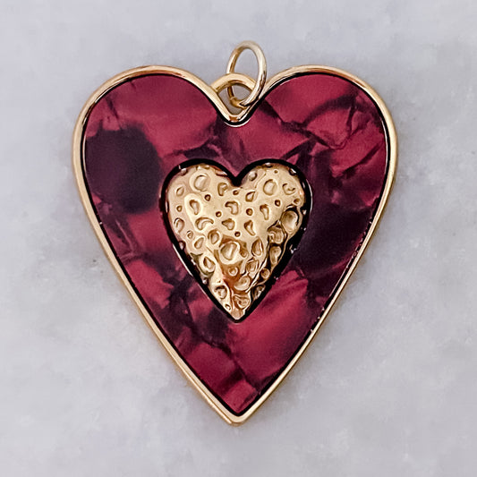 Big Red Heart - Charm