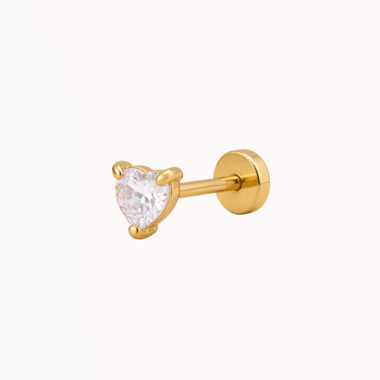 Diamond Heart Piercing