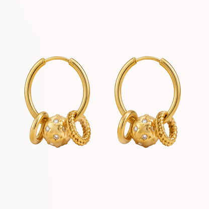 Beaded Hoops