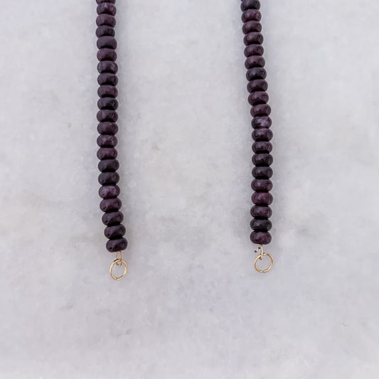 Brown Beads Necklace - 45cm