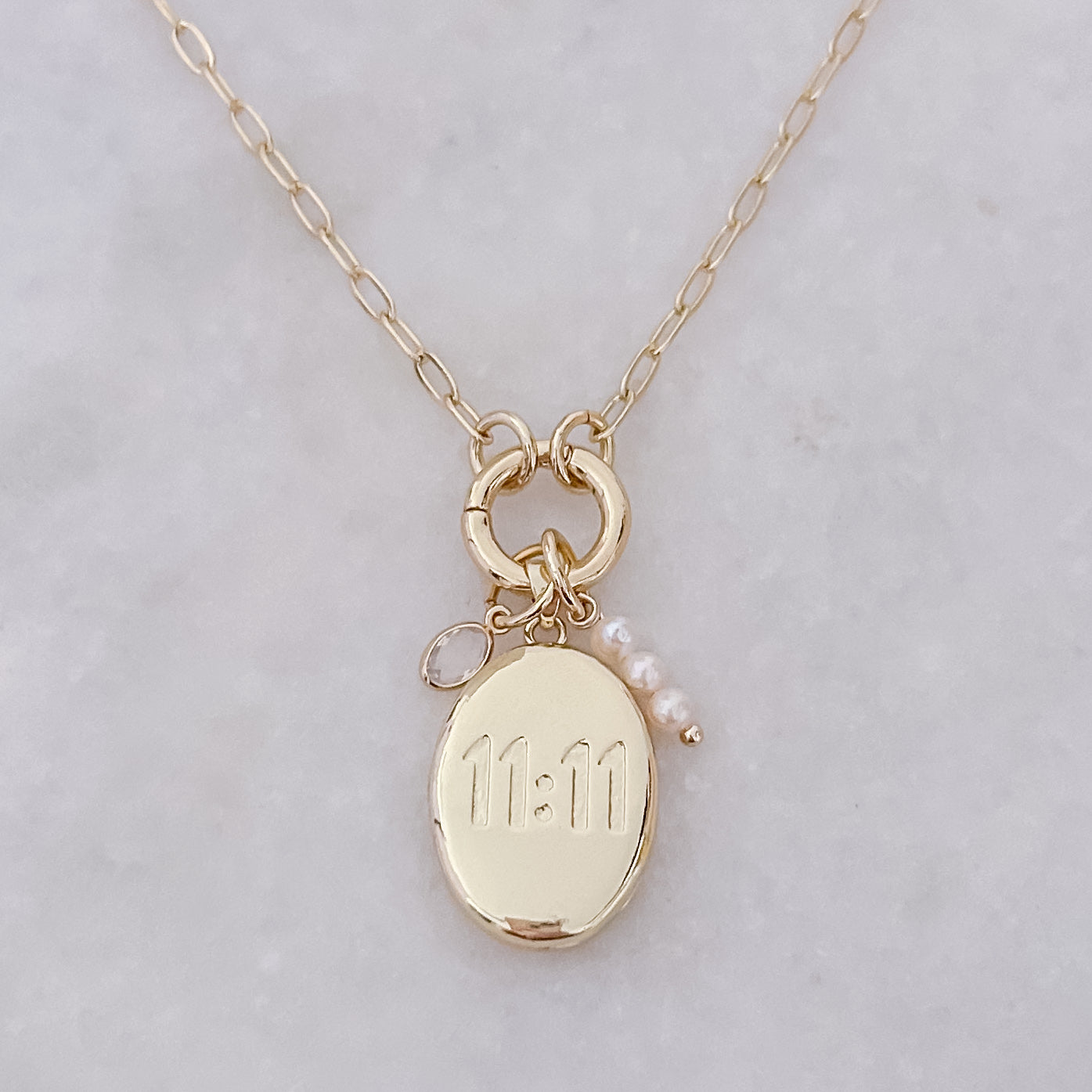 The 11:11 Pearl Keepsake Necklace