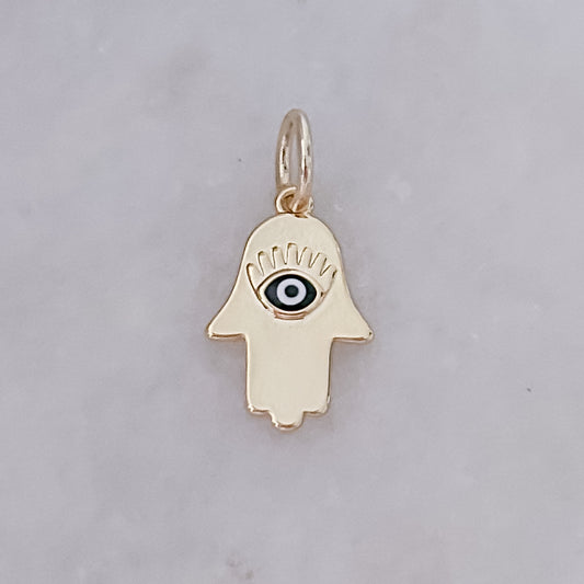 Black Eyed Hamsa - Charm