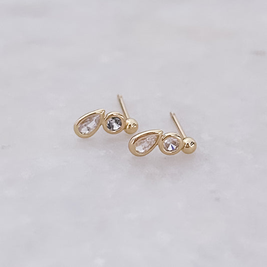 Teardrop Studs