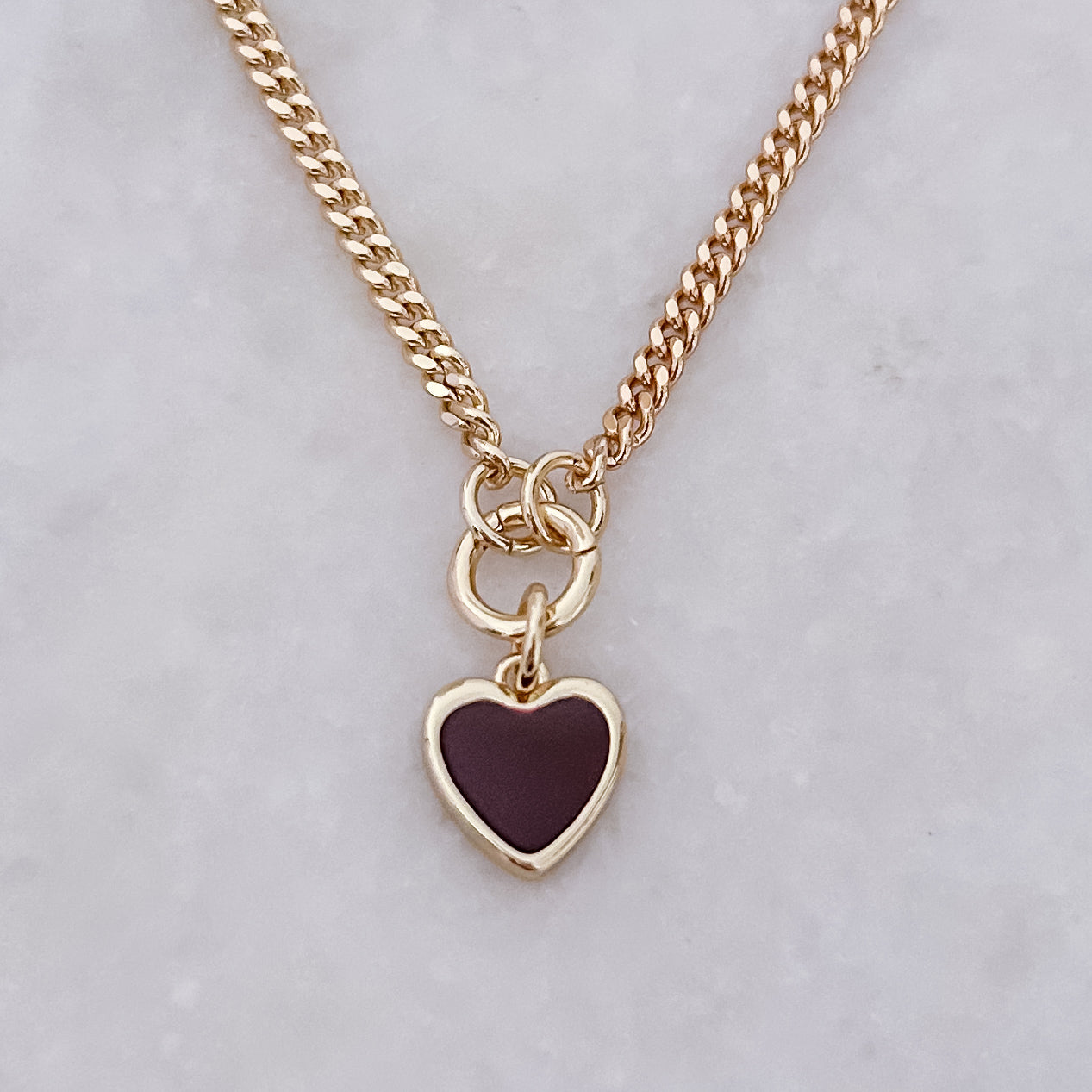 Brown Heart Necklace