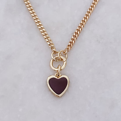 Brown Heart Necklace