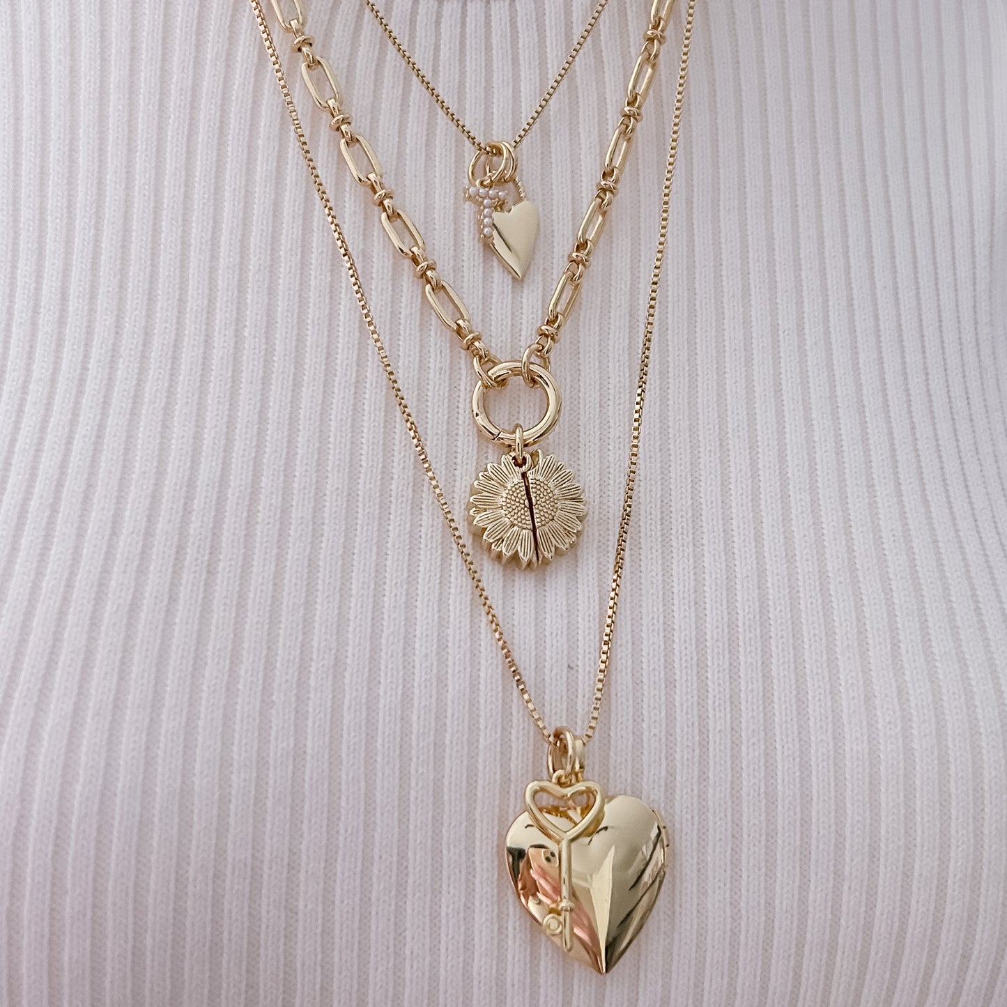 Sunflower with Hidden Message - Charm