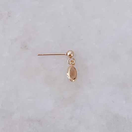Brown Oval Stone Pin