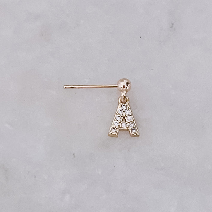 Sparkling Letter Pin