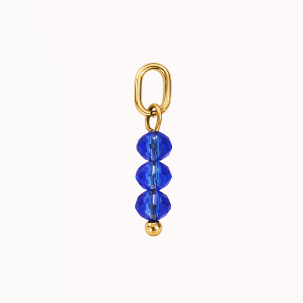Dark Blue Beads - Charm