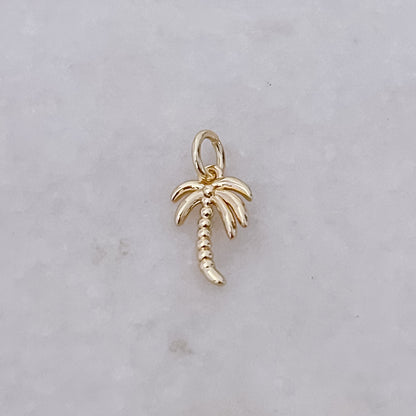 Gold Palmtree - Charm