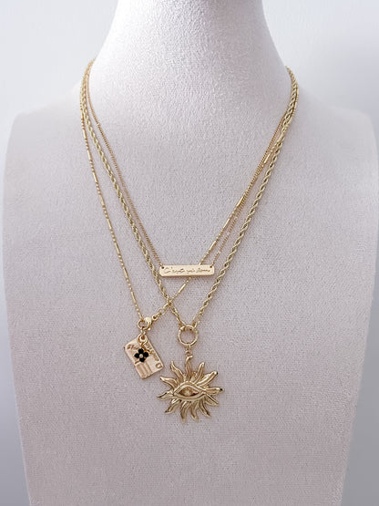 Eye of the Sun - Rope Necklace