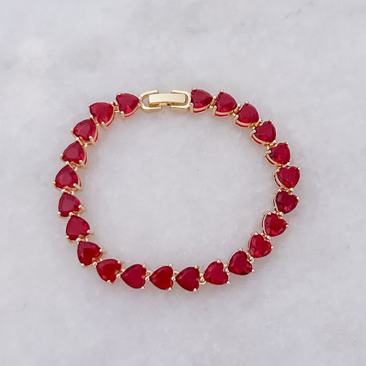 Red Hearts Bracelet