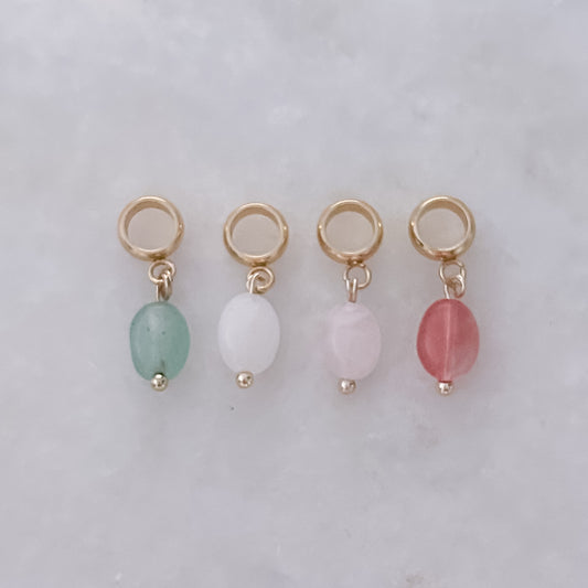 Oval Stone Charm