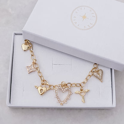 Sparkling Love - Charm Necklace