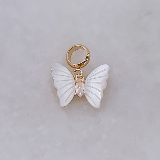 White Butterfly Charm