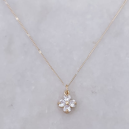 Diamon Clover Bits Necklace
