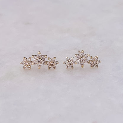 Triple Flower Pins