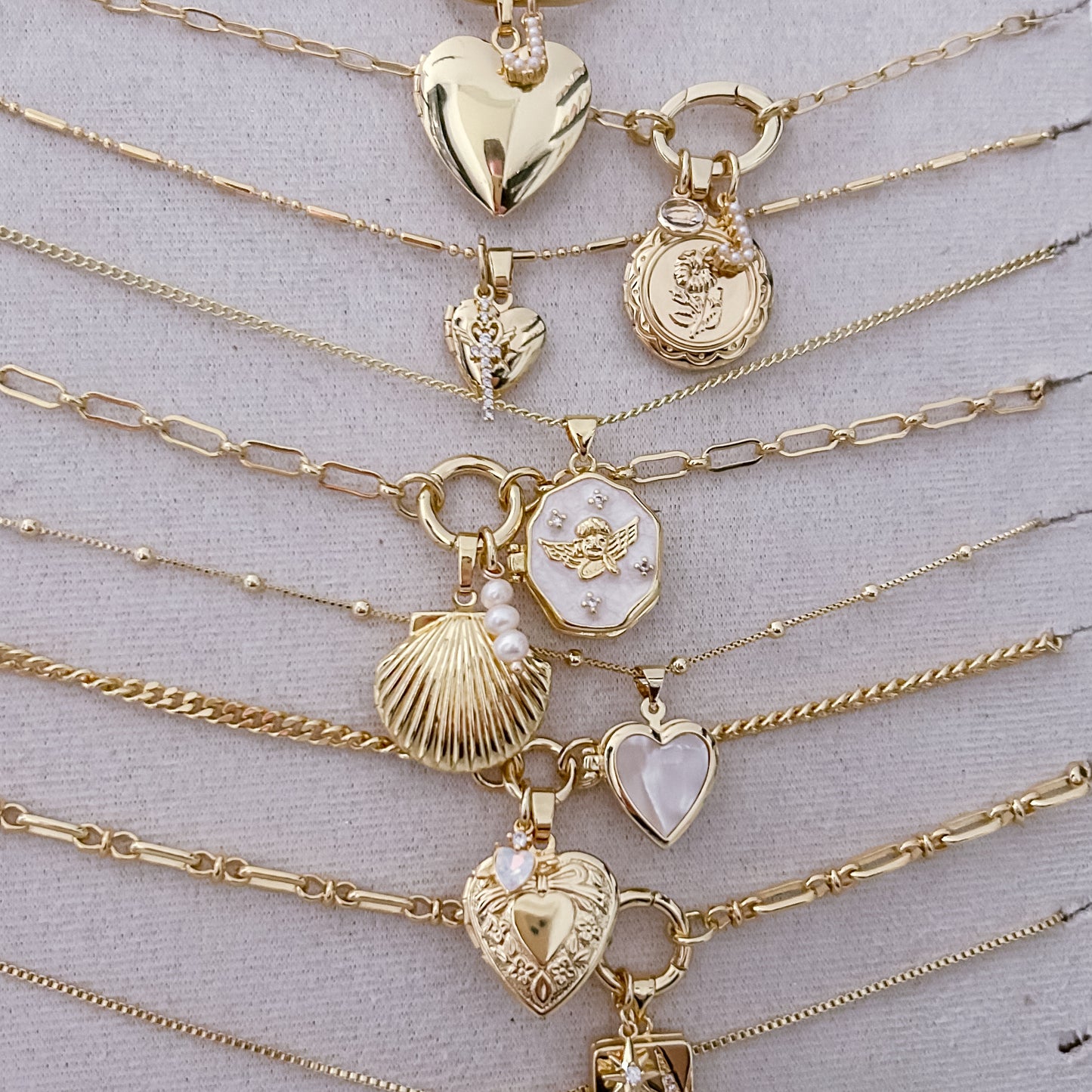 Diamond Heart Locket - Charm