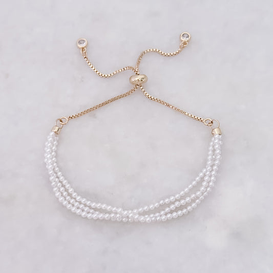 Triple Pearl Bracelet