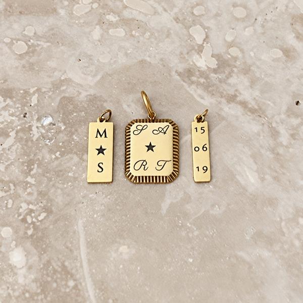 Little Tag - Engraved Charm