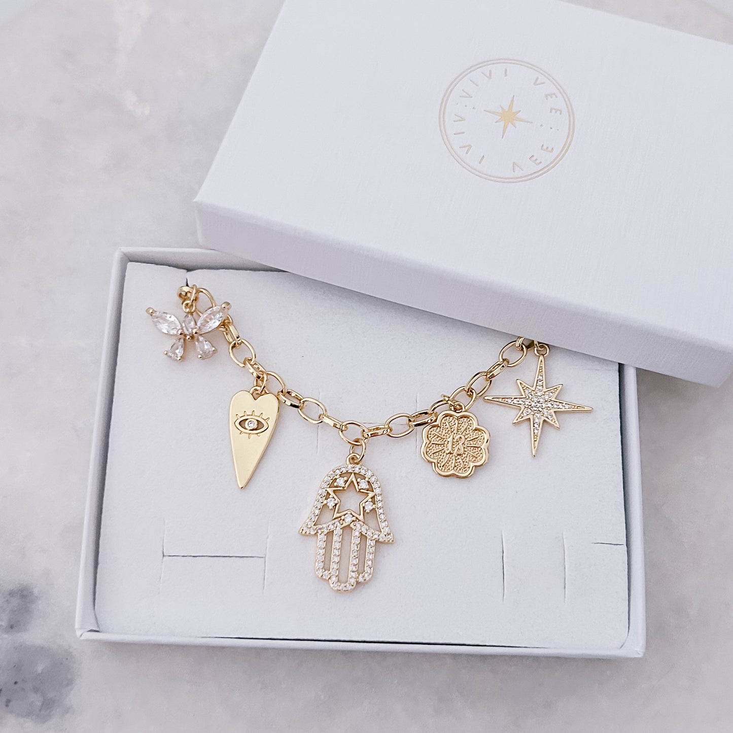 Mystic Hamsa - Charm Necklace