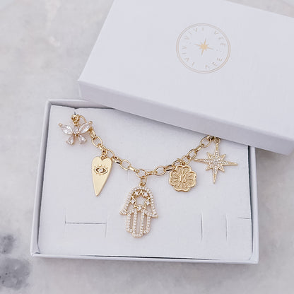 Mystic Hamsa - Charm Necklace