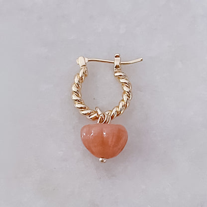 Orange Pumpkin Twisted Hoop