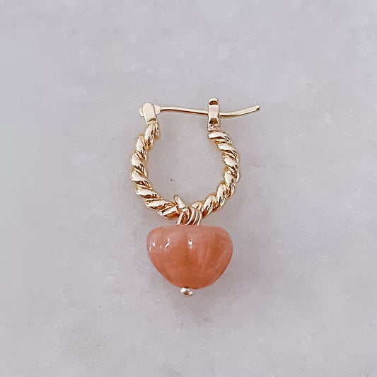 Orange Pumpkin Twisted Hoop