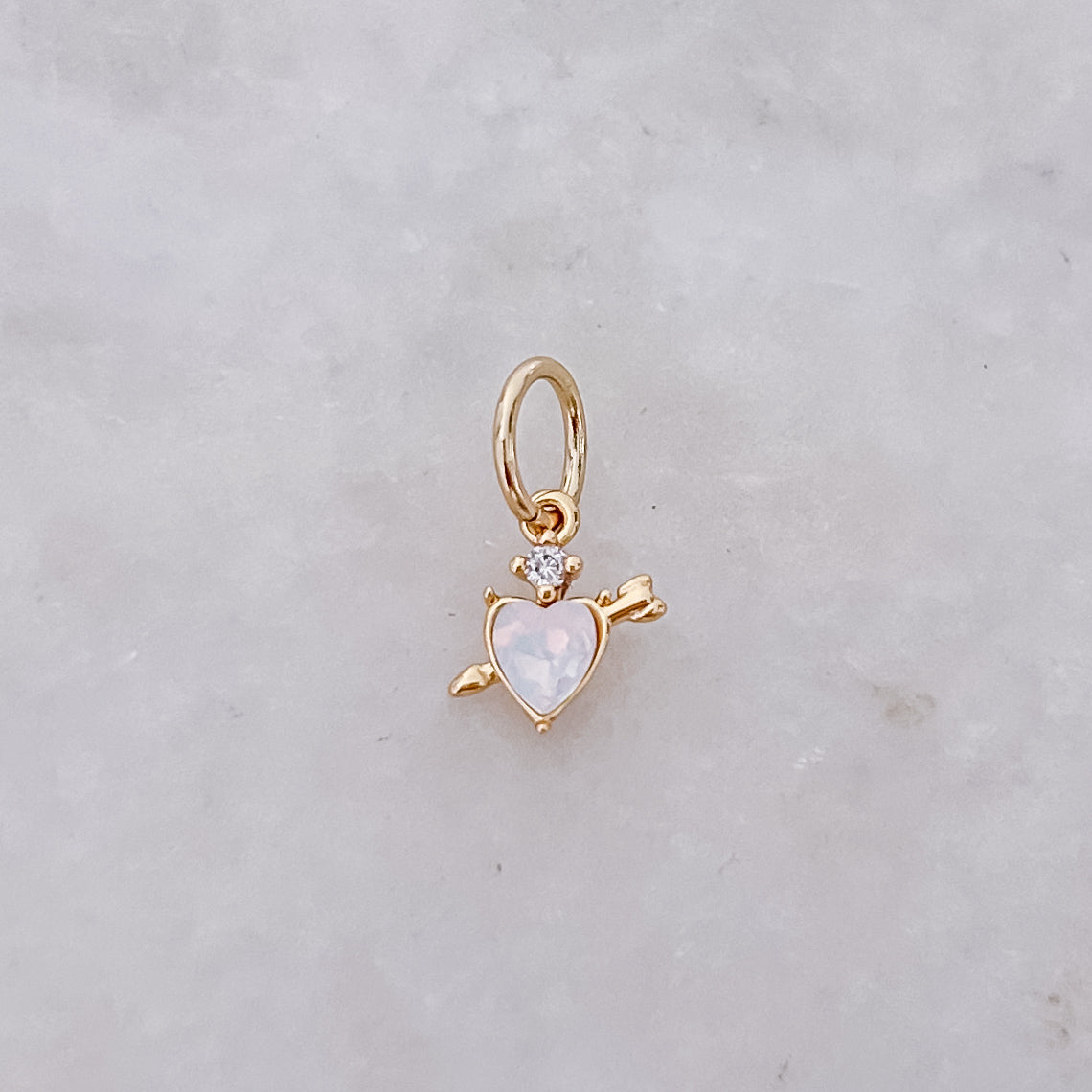 Opal Heart - Charm