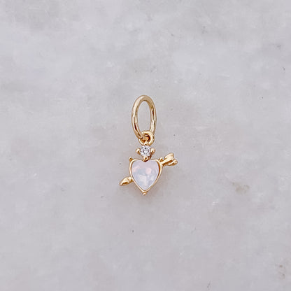 Opal Heart - Charm