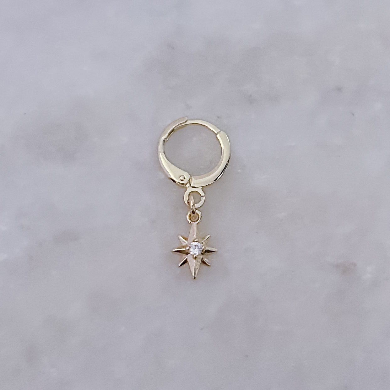Tiny Glowing Star Hoop