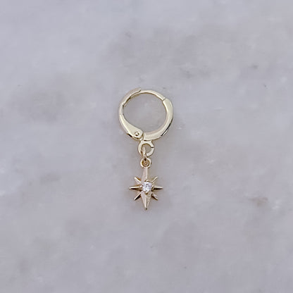 Tiny Glowing Star Hoop