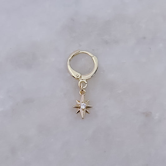 Tiny Glowing Star Hoop