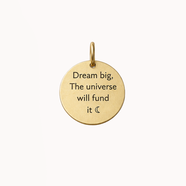 Medium Coin - Engraved Charm
