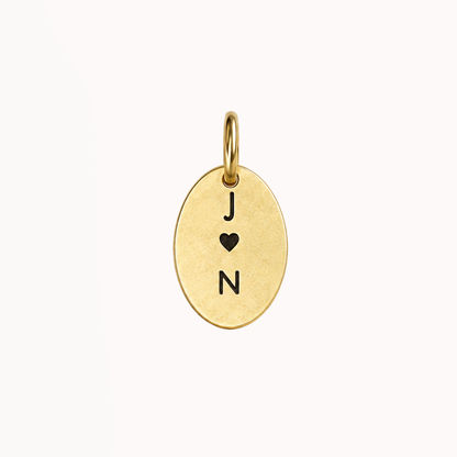 Small Oval - Engraved Charm