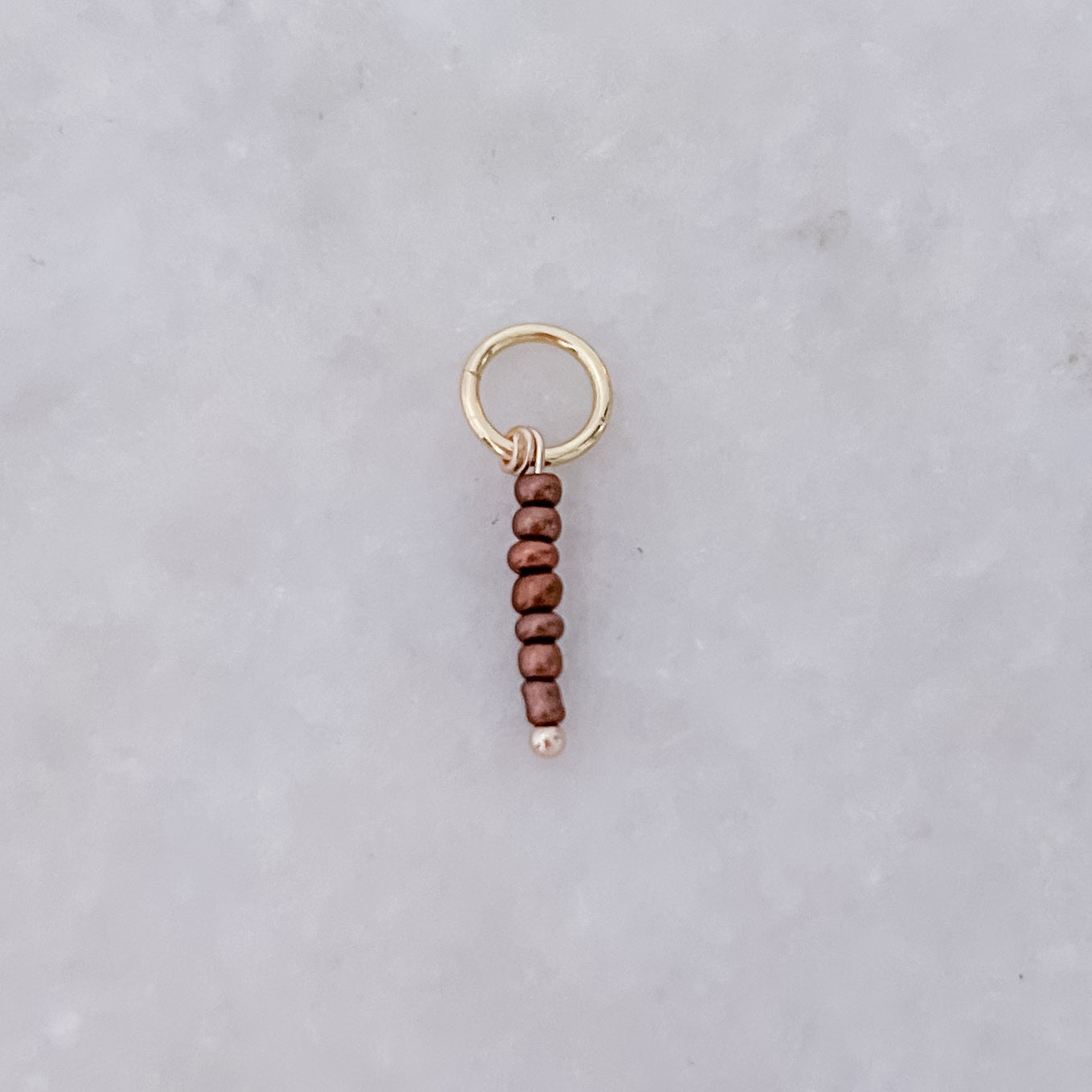 Brown Stack Beads - Charm