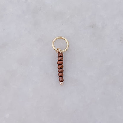 Brown Stack Beads - Charm