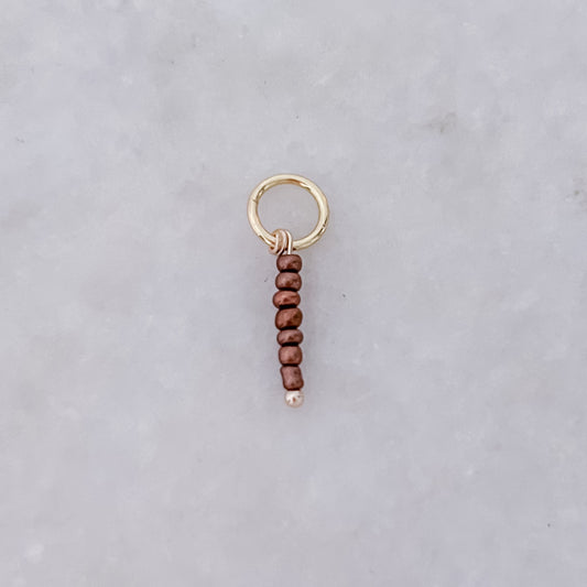 Brown Stack Beads - Charm
