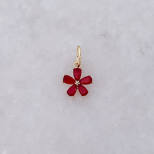 Red Flower - Charm