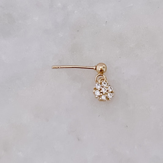 Diamond Flower Pin