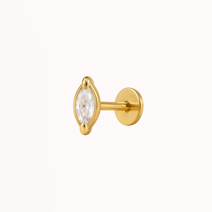Diamond Oval Piercing