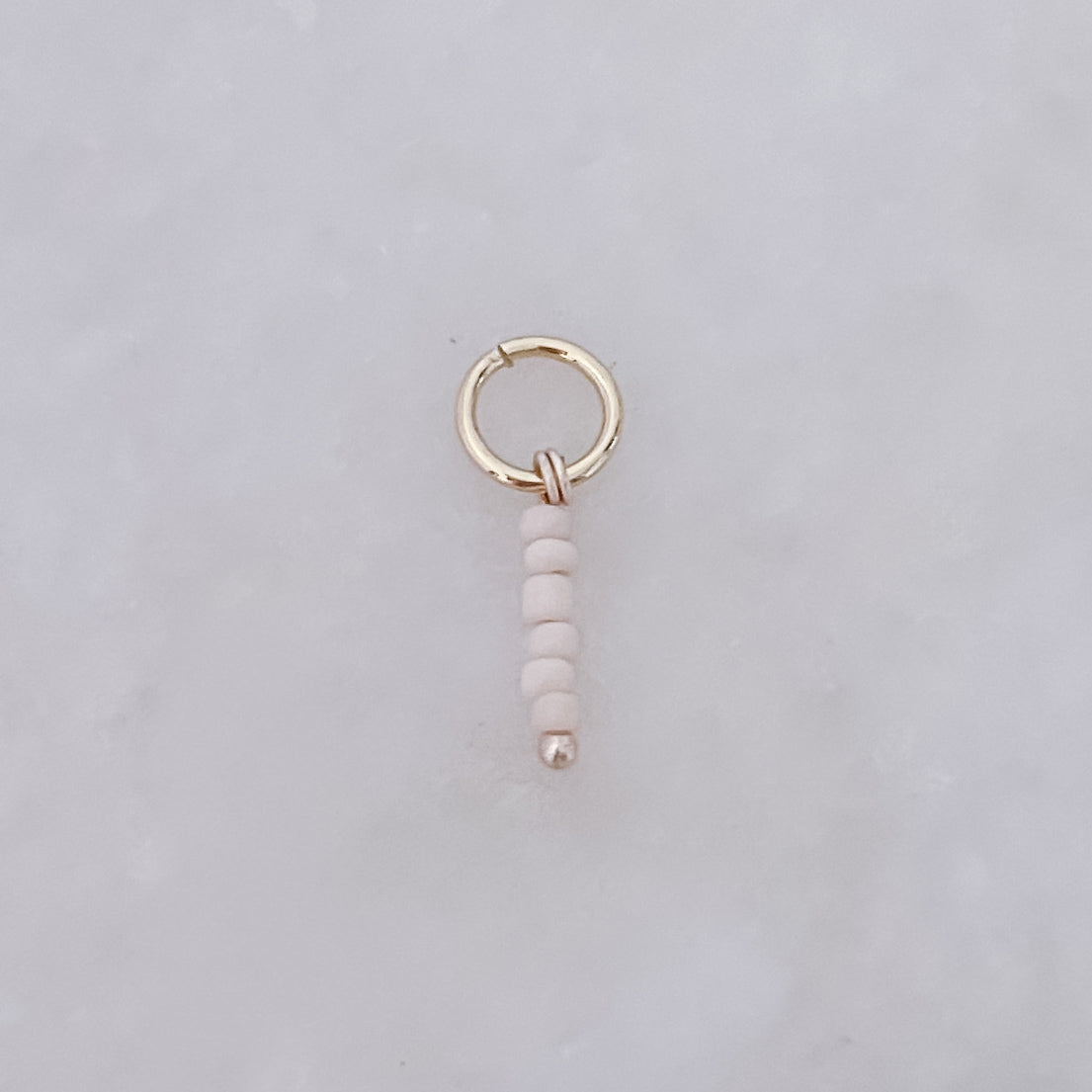 Beige Stack Beads - Charm