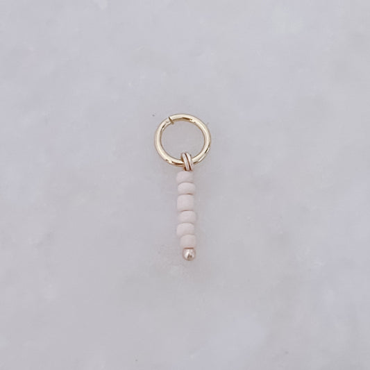 Beige Stack Beads - Charm