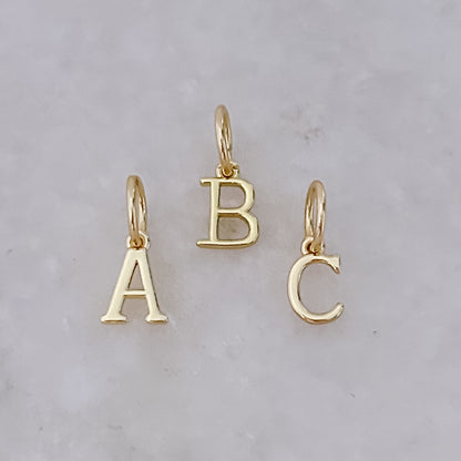 Gold Letter - Charm