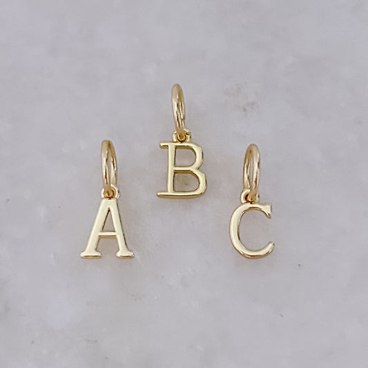 Gold Letter - Charm
