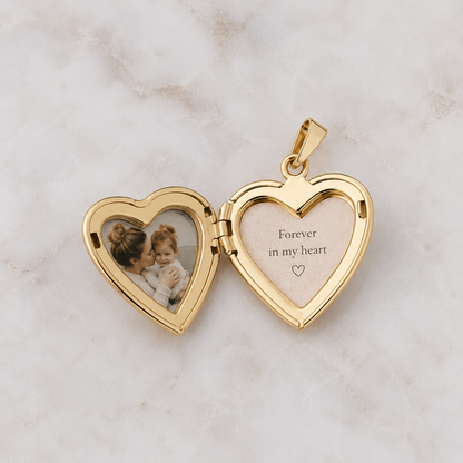 Vintage Heart Locket - Charm