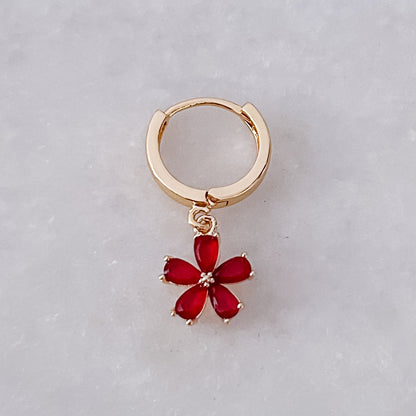 Red Flower Hoop