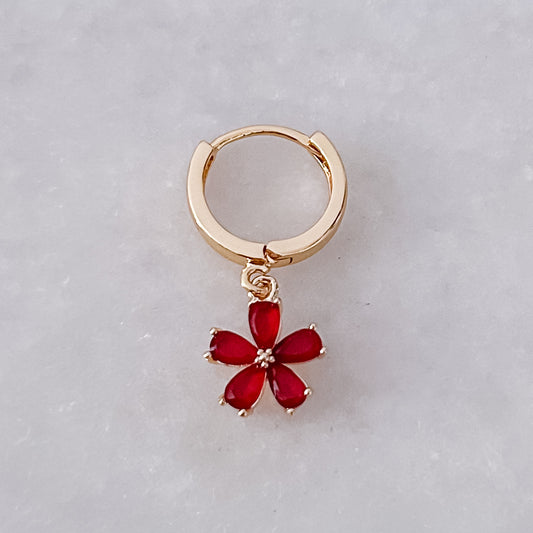 Red Flower Hoop