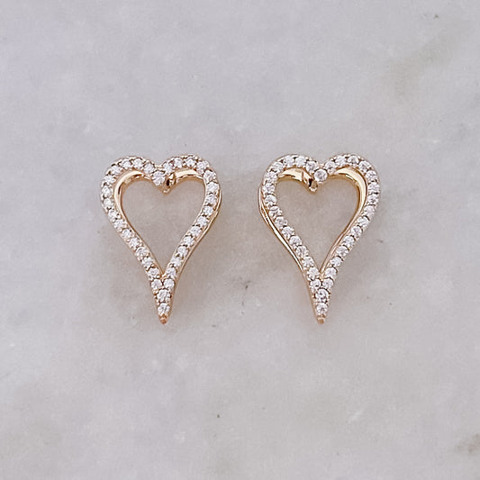 Sparkle Heart Earrings